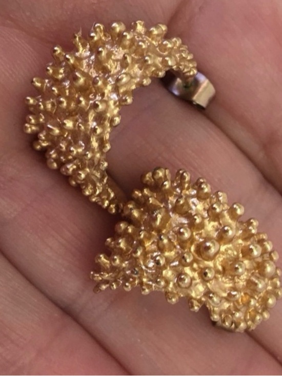 Sarah Coventry Jewelry - *Vintage Sarah Coventry Earrings Brutalist Hoops